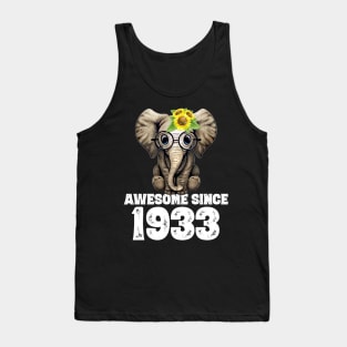 Awesome since 1933 87 Years Old Bday Gift 87th Birthday Tank Top